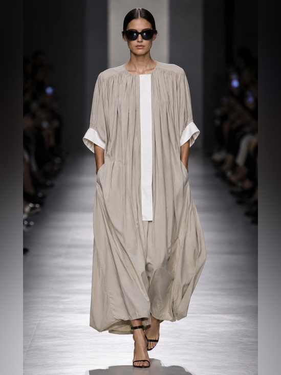 Balenciaga Dresses & Skirts - Balenciaga Women’s 42 Cream tunic dress Silk Lined Italy